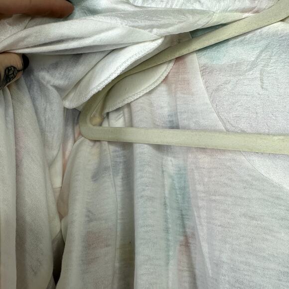 Vintage LAVON By Cheerful Corp VTG Watercolor Windbreaker Zip Jacket Medium - Picture 7 of 7